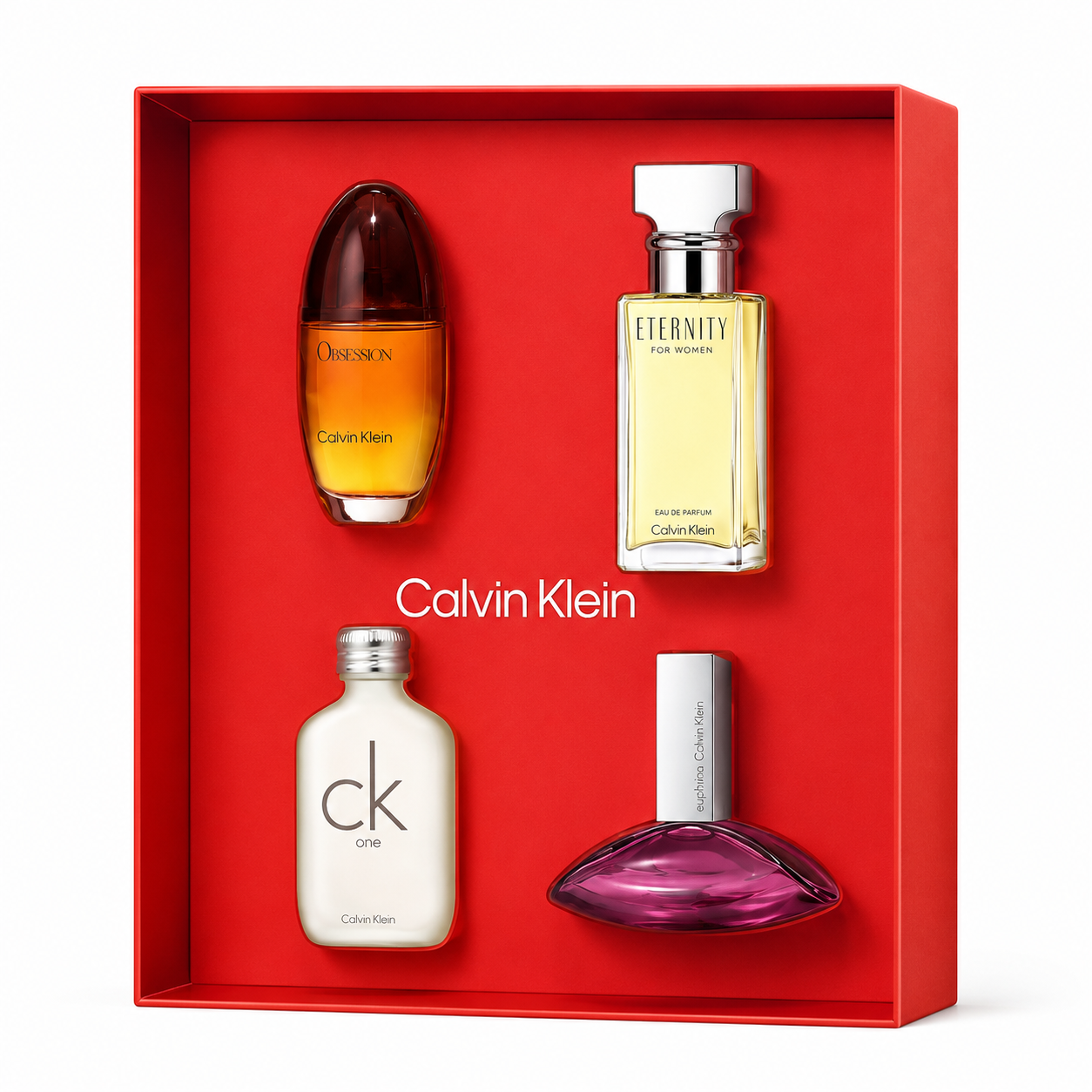 Set de Regalo Calvin Klein para Mujer- 4 Mini Perfumes de 15 ml