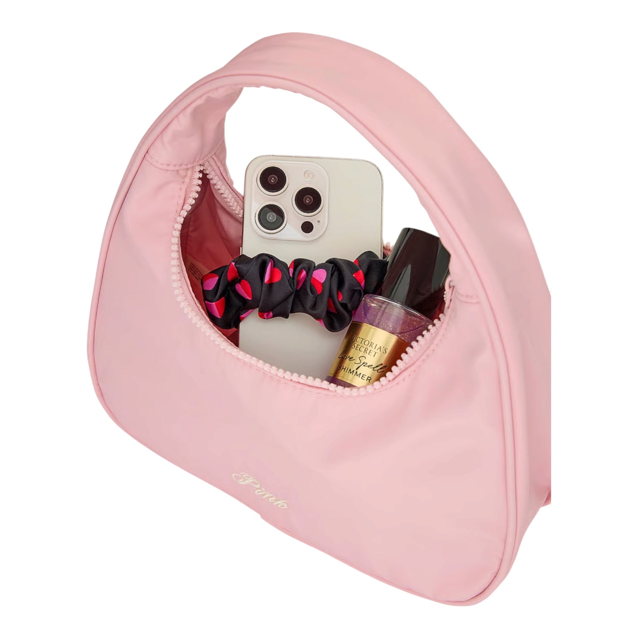Nylon Mini Hobo Bag Pink
