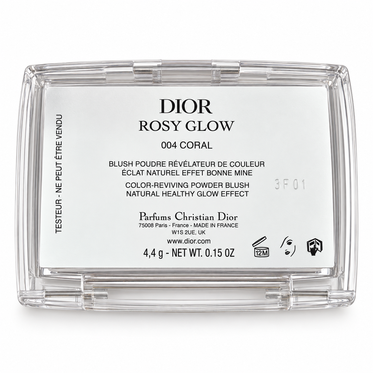 Dior Rosy Glow Blush Tester– 004 Coral – 4.4 g / 0.15 oz