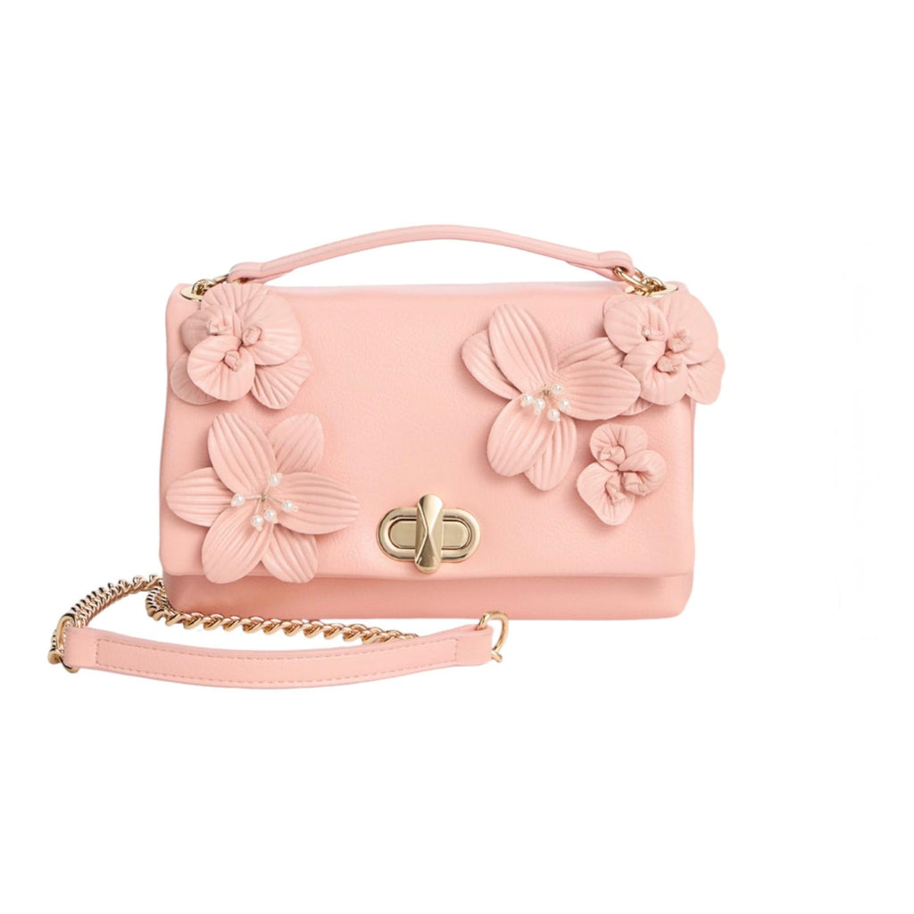 Bolso Floral Rosa para mujer- Crossbody Elegante con Flores 3D