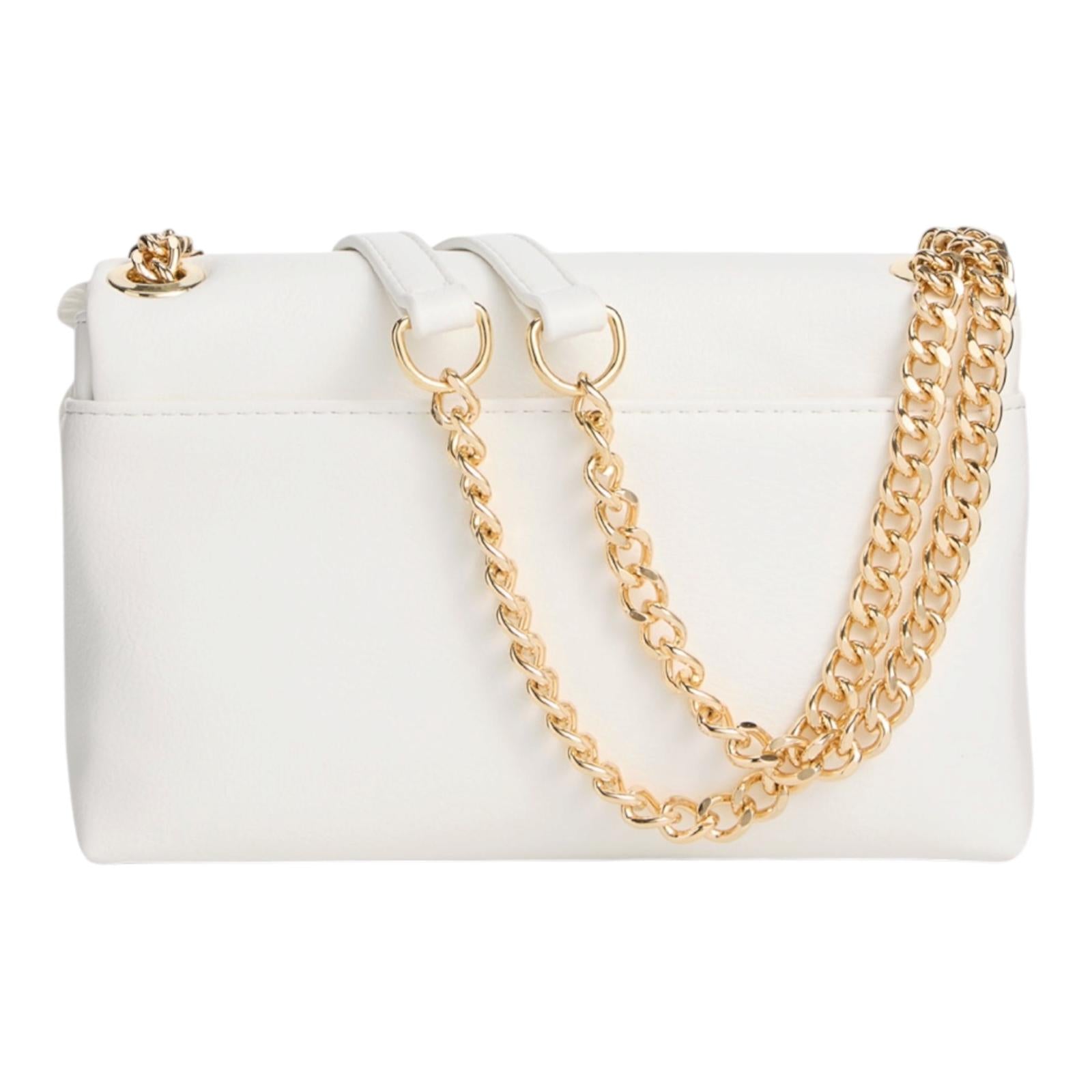 Bolso Floral Blanco para mujer- Crossbody Elegante con Flores 3D