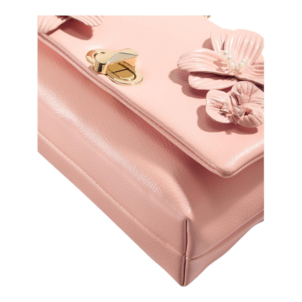 Bolso Floral Rosa para mujer- Crossbody Elegante con Flores 3D