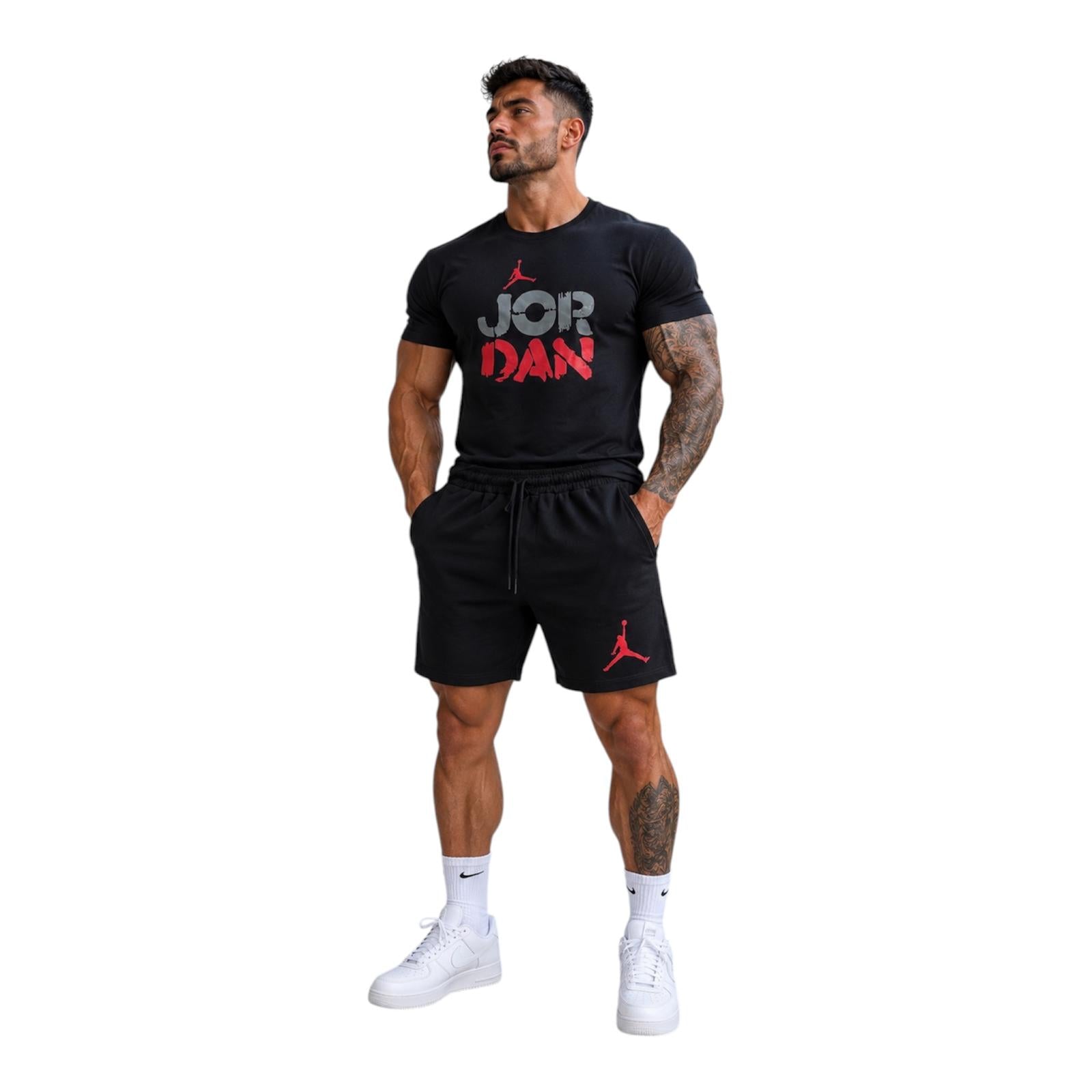 CONJUNTO DEPORTIVO DE SHORT PARA HOMBRES-ESTILO CASUAL