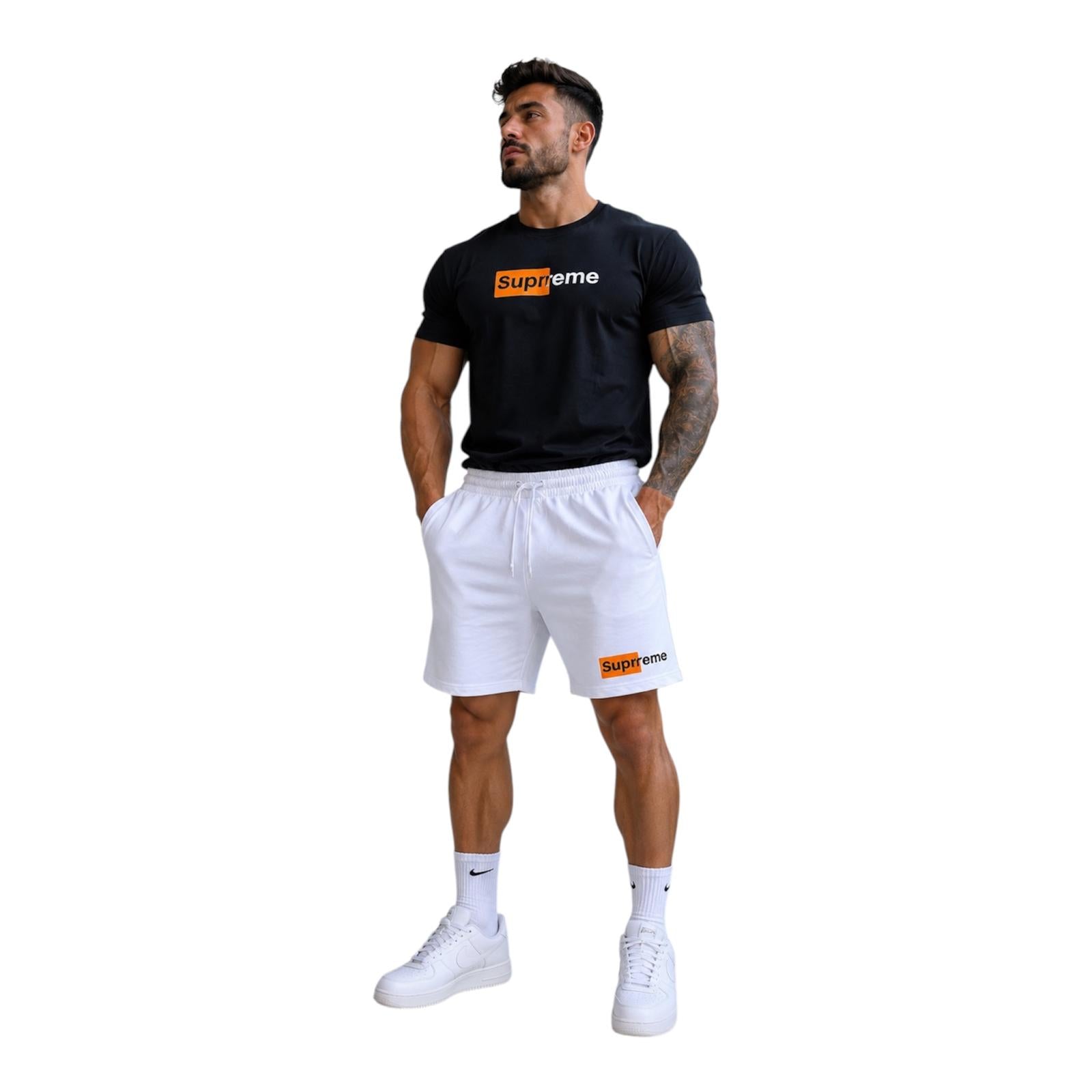 CONJUNTO DEPORTIVO DE SHORT PARA HOMBRES-ESTILO CASUAL