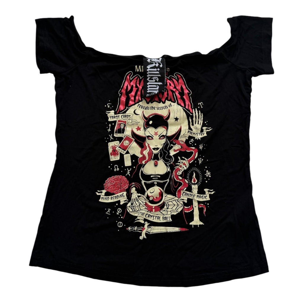 KILLSTAR MISTRESS MISTERY BAT DOT TOP-TALLA S