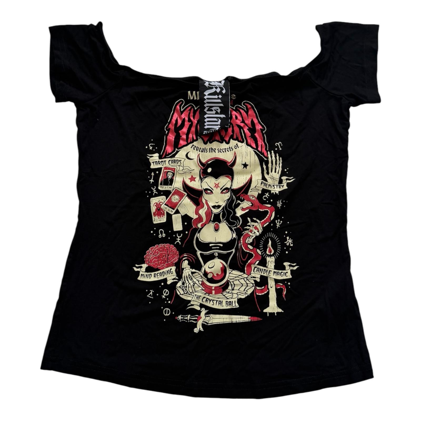 KILLSTAR MISTRESS MISTERY BAT DOT TOP-TALLA S