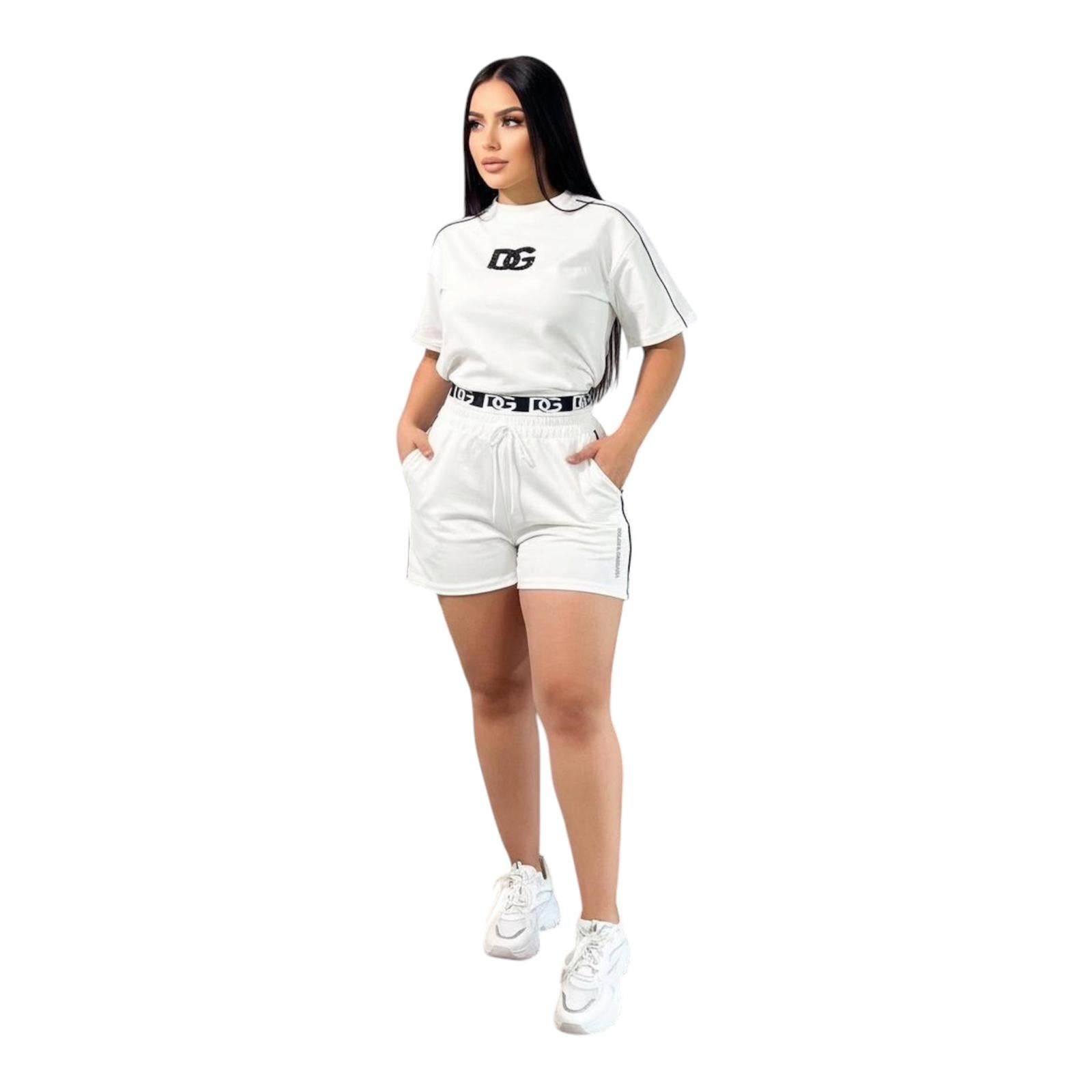 CONJUNTO DEPORTIVO DE SHORT PARA MUJER-TALLA UNICA