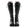 KILLSTAR SELENE PLATFORM BOOTS SIZE US7-BOTAS GOTICAS NEGRAS CON PLATAFORMA